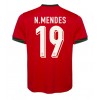 Portugal Nuno Mendes #19 Heimtrikot EM 2024 Kurzarm